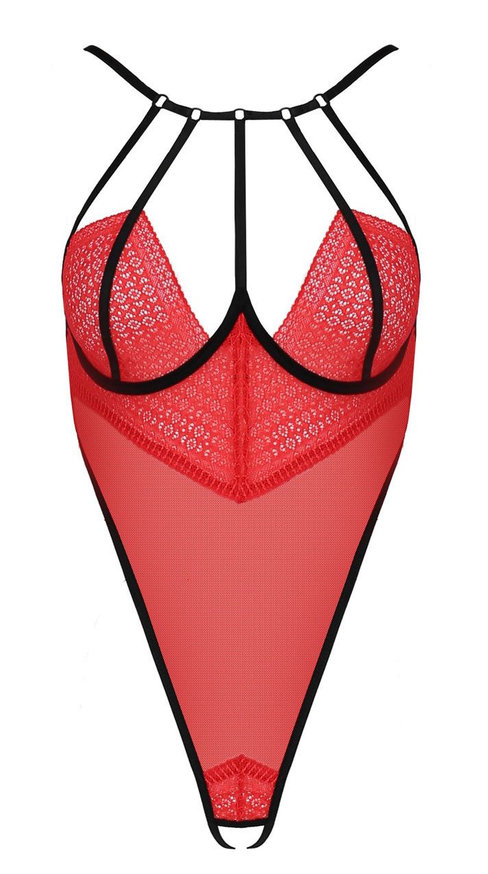 Stringbody ärmelloser Body mit Bügeln