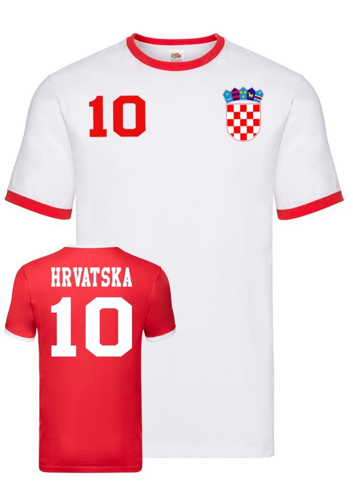 Blondie & Brownie T-Shirt Herren Kroatien Hrvatska Sport Trikot Fußball Meister WM Europa EM