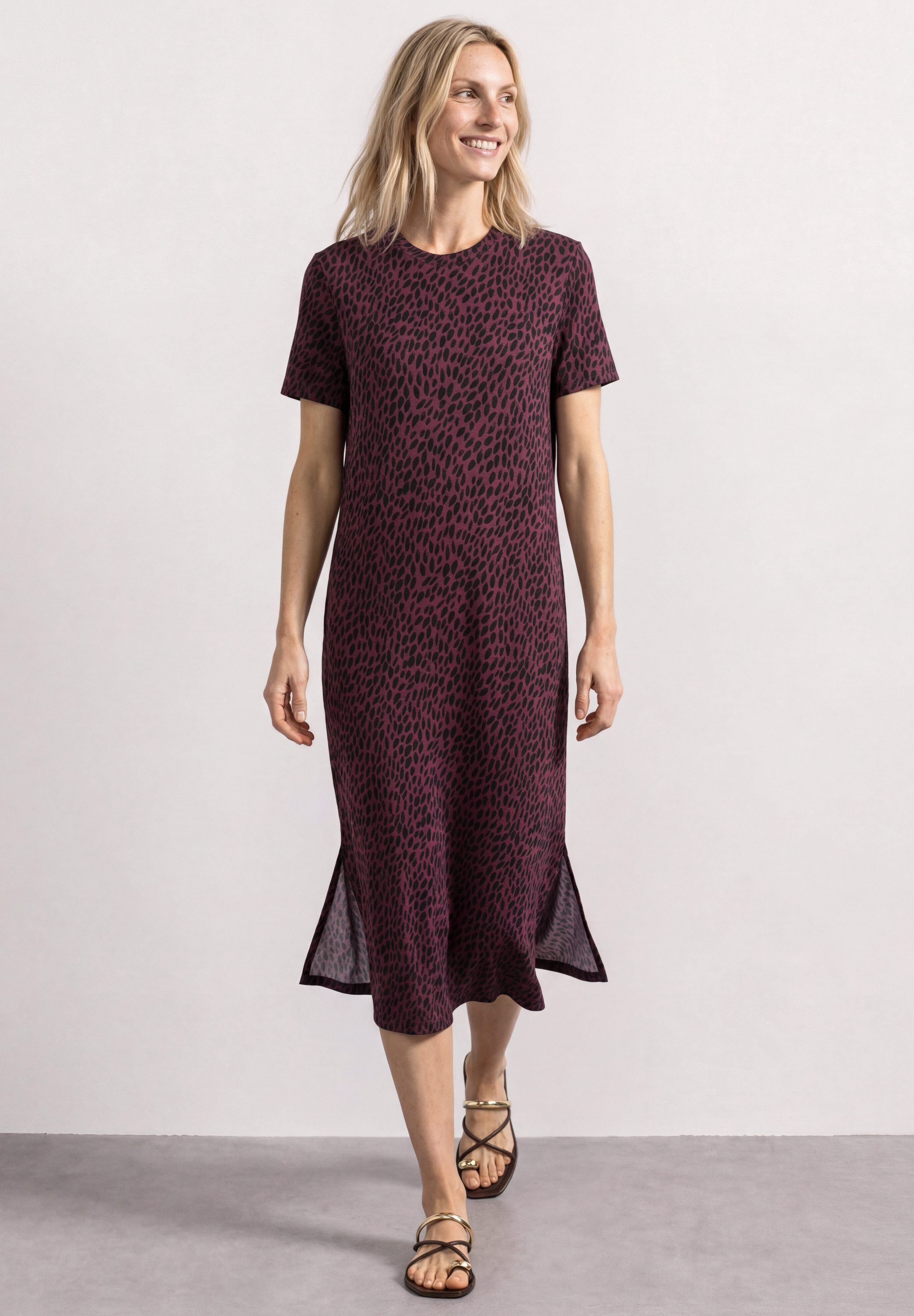 STREET ONE Midikleid mit grafischem Muster