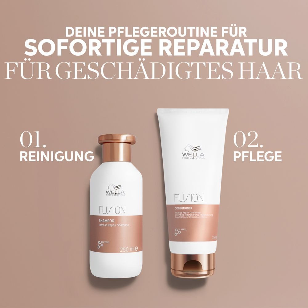 Wella Professionals Haarpflege-Set Fusion Intense Repair Shampoo 1000ml + Conditioner 1000ml
