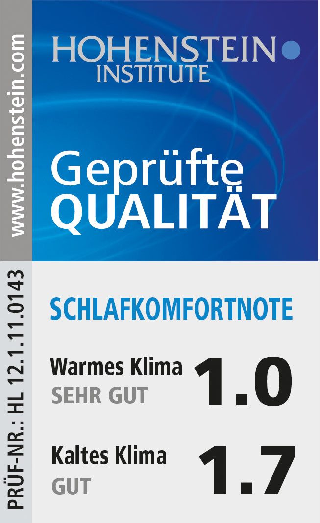 Haeussling Daunenbettdecke Swiss Royal, Bettdecken für Sommer und Winter, Ganzjahresdecke, Decke, Füllung: 90% Daunen, 10% Federn, Bezug: 100% Baumwolle, Bettde – Bild 5 von 5
