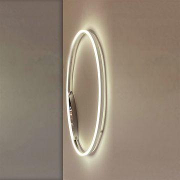 s.luce Deckenleuchte LED Wandlampe & Deckenlampe Ring 80 Dimmbar Schwarz, Warmweiß