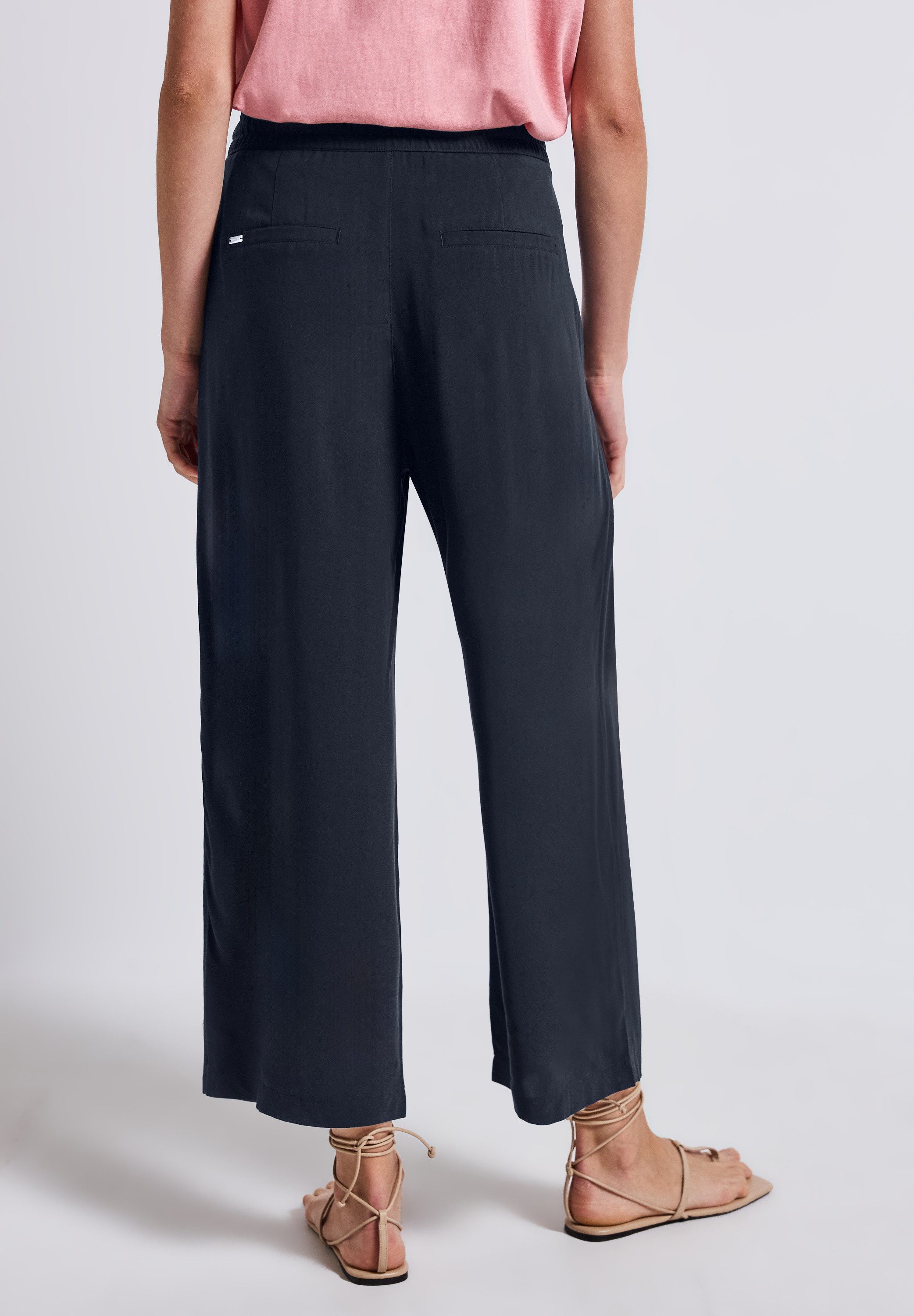 STREET ONE Stoffhose Style Emee Sommerhose mit elastischem Bund mit Tunnelz günstig online kaufen