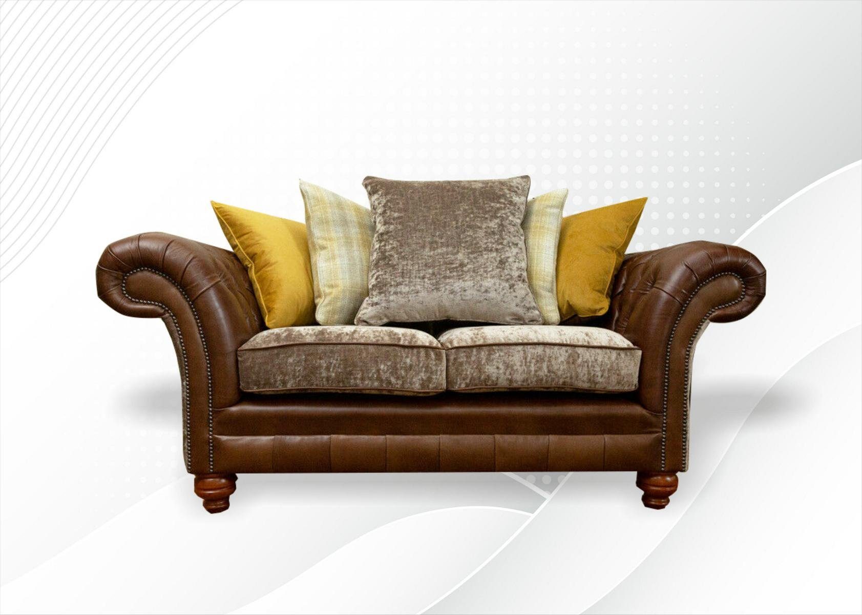 cm 185 Sitzer 2 Design JVmoebel Chesterfield-Sofa, Chesterfield Sofa Couch