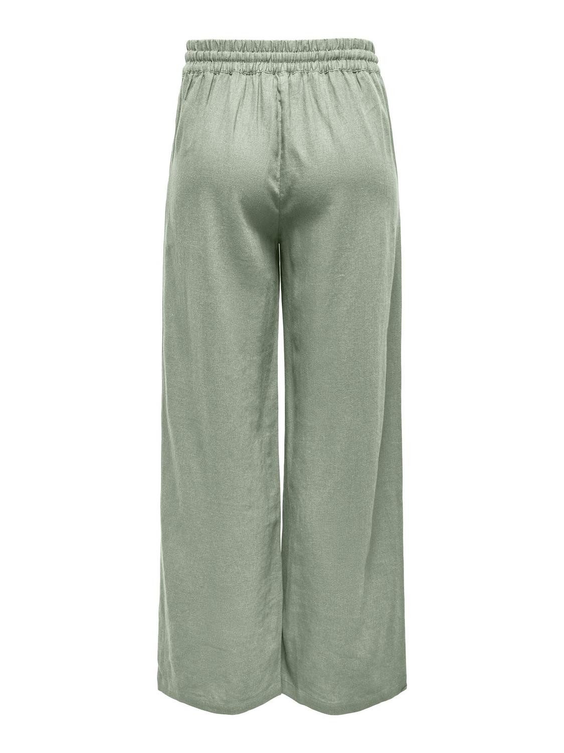 JDY Stoffhose JDYSAY HW LINEN WIDE PANT WVN NOOS