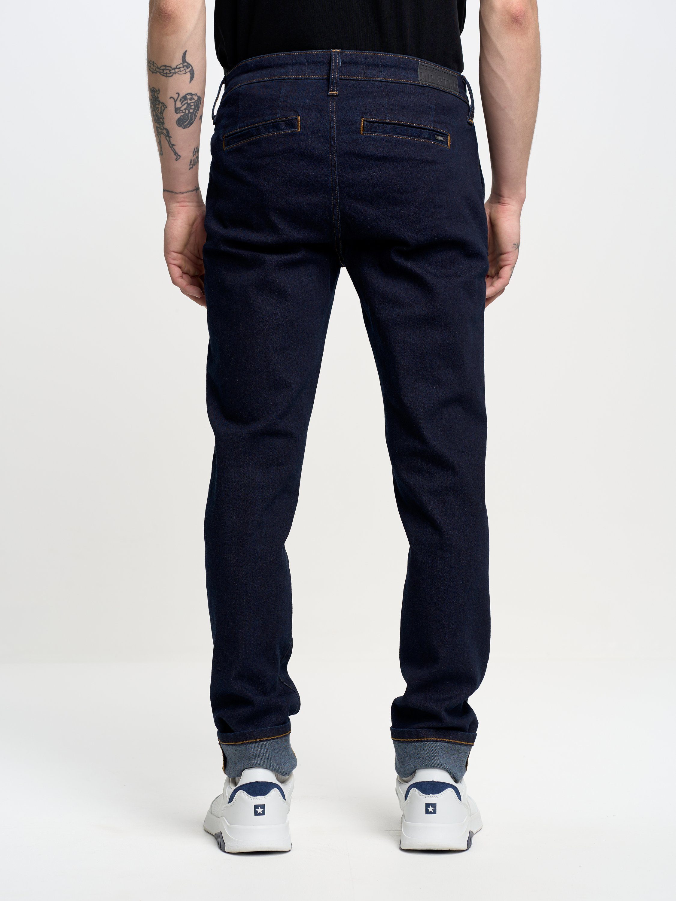 BIG STAR Tapered-fit-Jeans LOGAN (1-tlg) marine