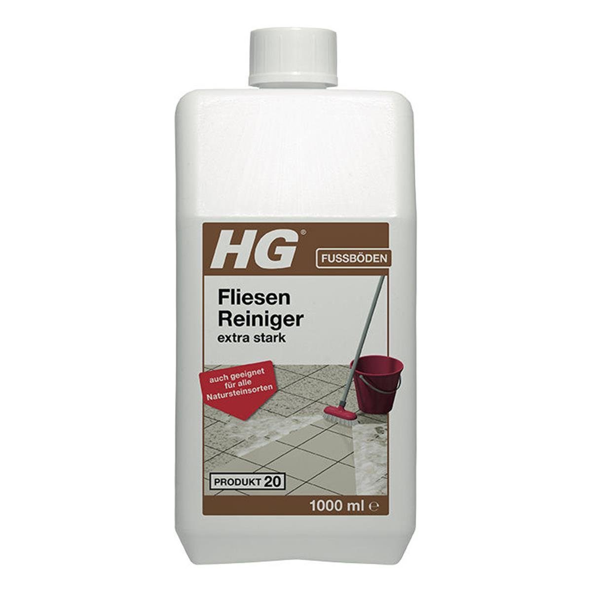 HG HG Fliesen Reiniger extra stark (Produkt 20) 1L (1er Pack) Fussbodenreiniger