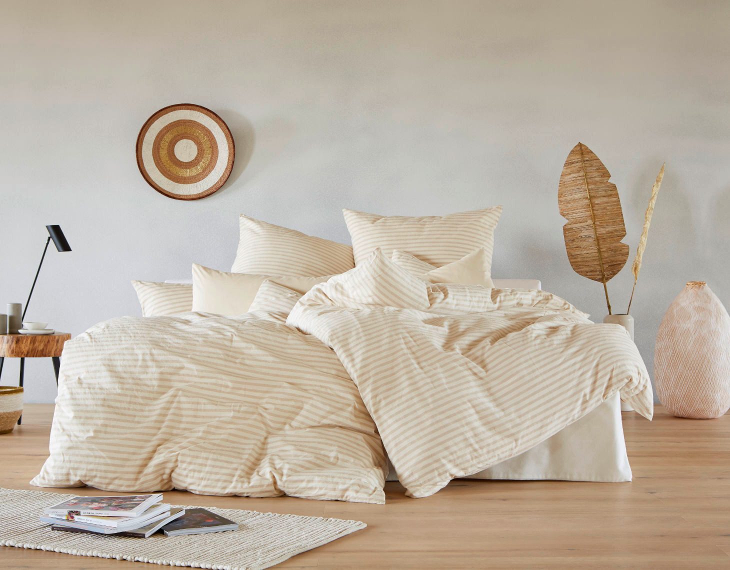 Cotonea Постільна білизна Pur Streifen, 2 teilig, 100% Baumwolle