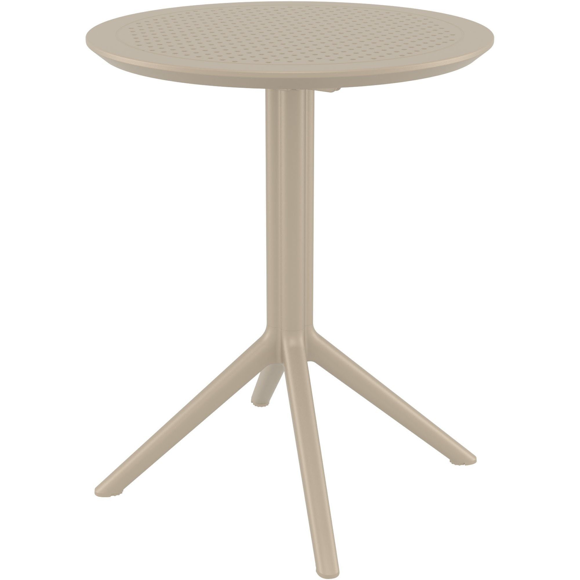 CLP Klapptisch Balkontisch Bistrotisch Gartentisch (Spar-Set, 1-St., Ø 60 x 74 cm klappbar), klappbar, wetterfest, UV-beständig, pflegeleicht