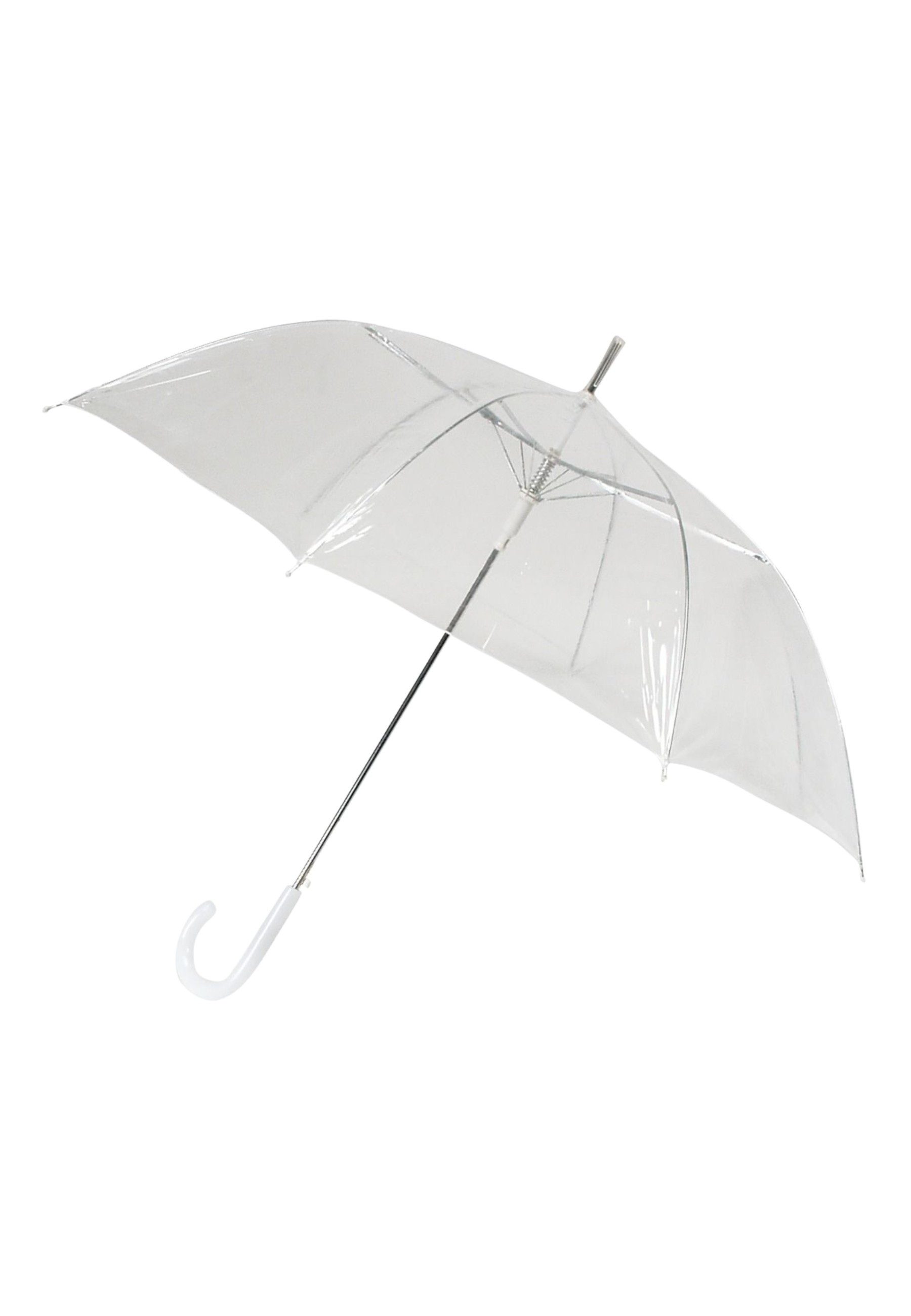 Diademita Taschenregenschirm Regenschirm - Transparent - Automatisch - 102 cm - Weiß