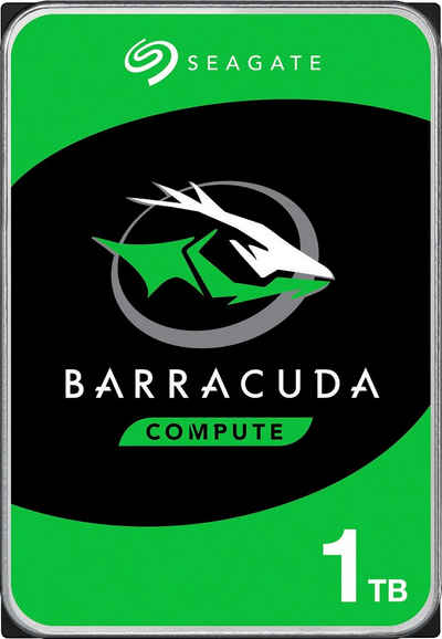 Seagate BarraCuda interne HDD-Festplatte (1 TB) 3,5" 210 MB/S Lesegeschwindigkeit, Bulk