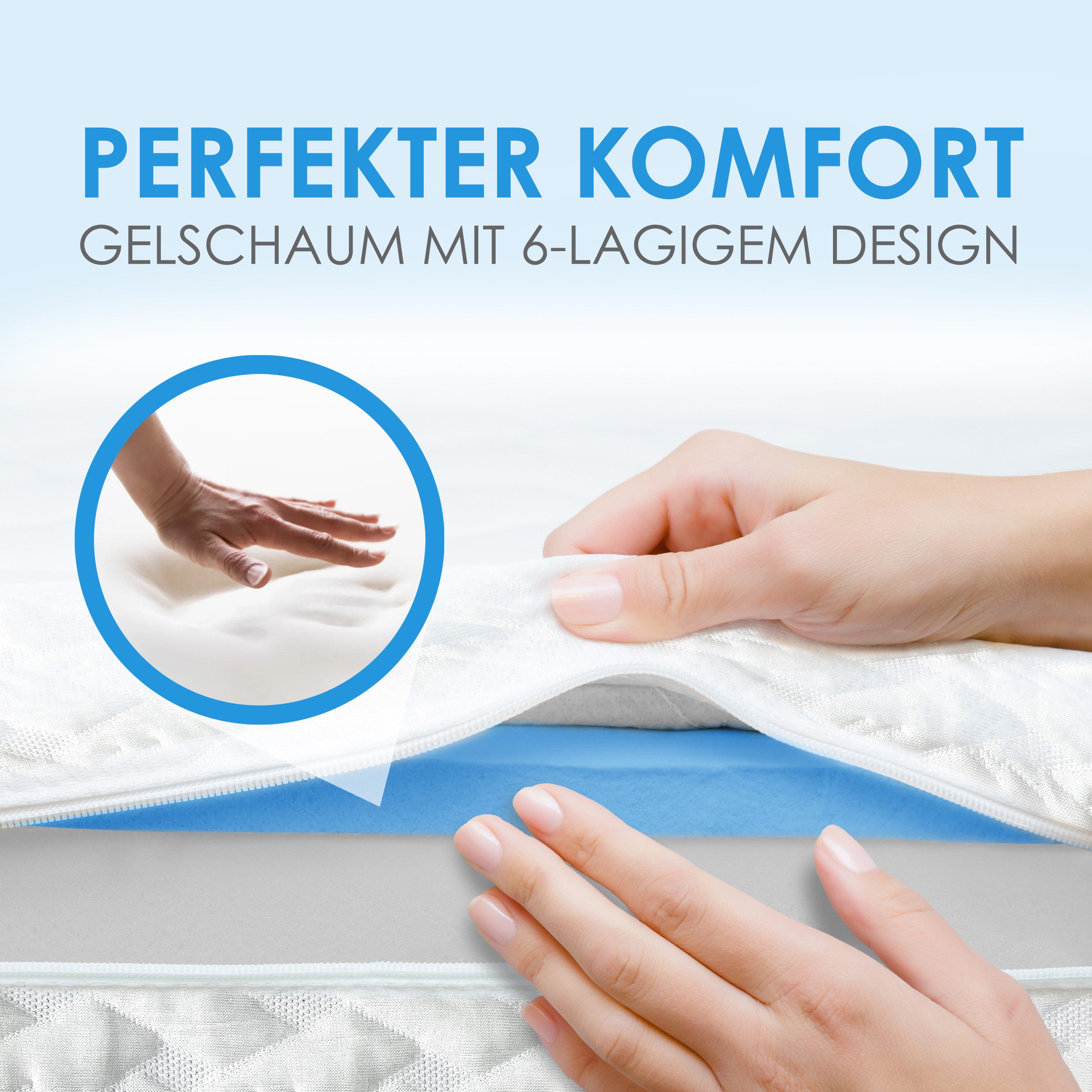 Vendome, Topper Gelschaum, hochwertiger Matratzen Topper für erholsamen Sch günstig online kaufen