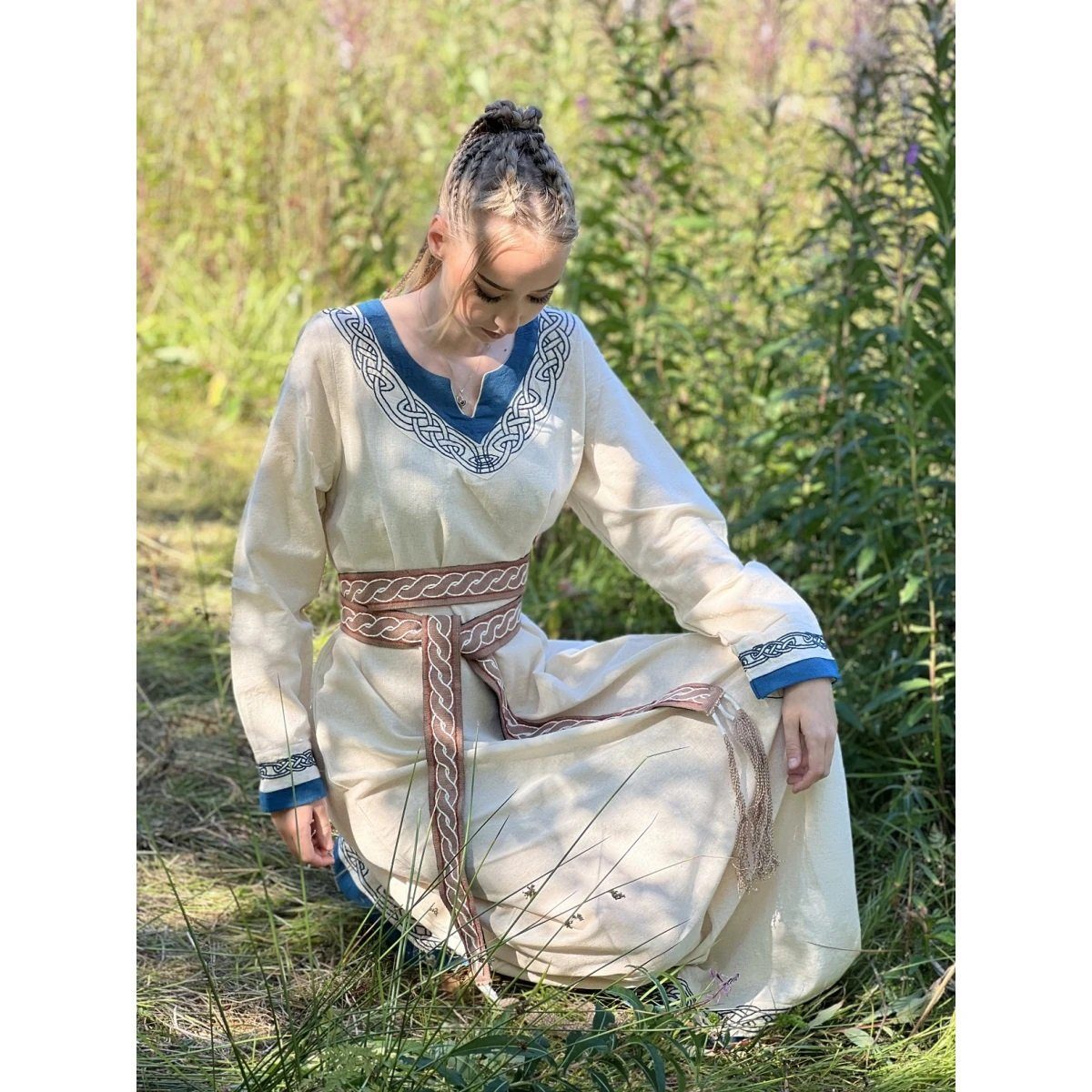 Leonardo Carbone Ritter-Kostüm Wikinger Gürtel braun aus Baumwolle, "Elina" günstig online kaufen