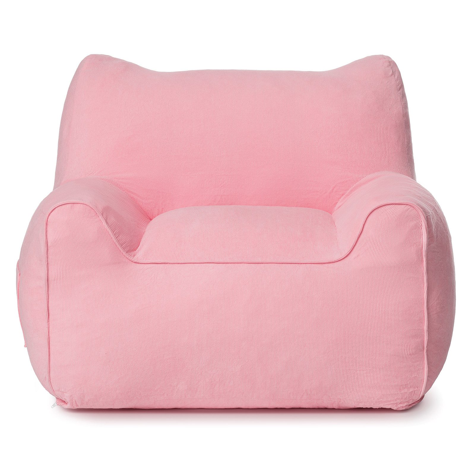 MECO Sitzsack Gaming Sitzsack Erwachsene Sofa Lounge Sessel Sitzkissen aus Cord, 90x70cm mit Katzenohren, weich mit praktischer Seitentasche