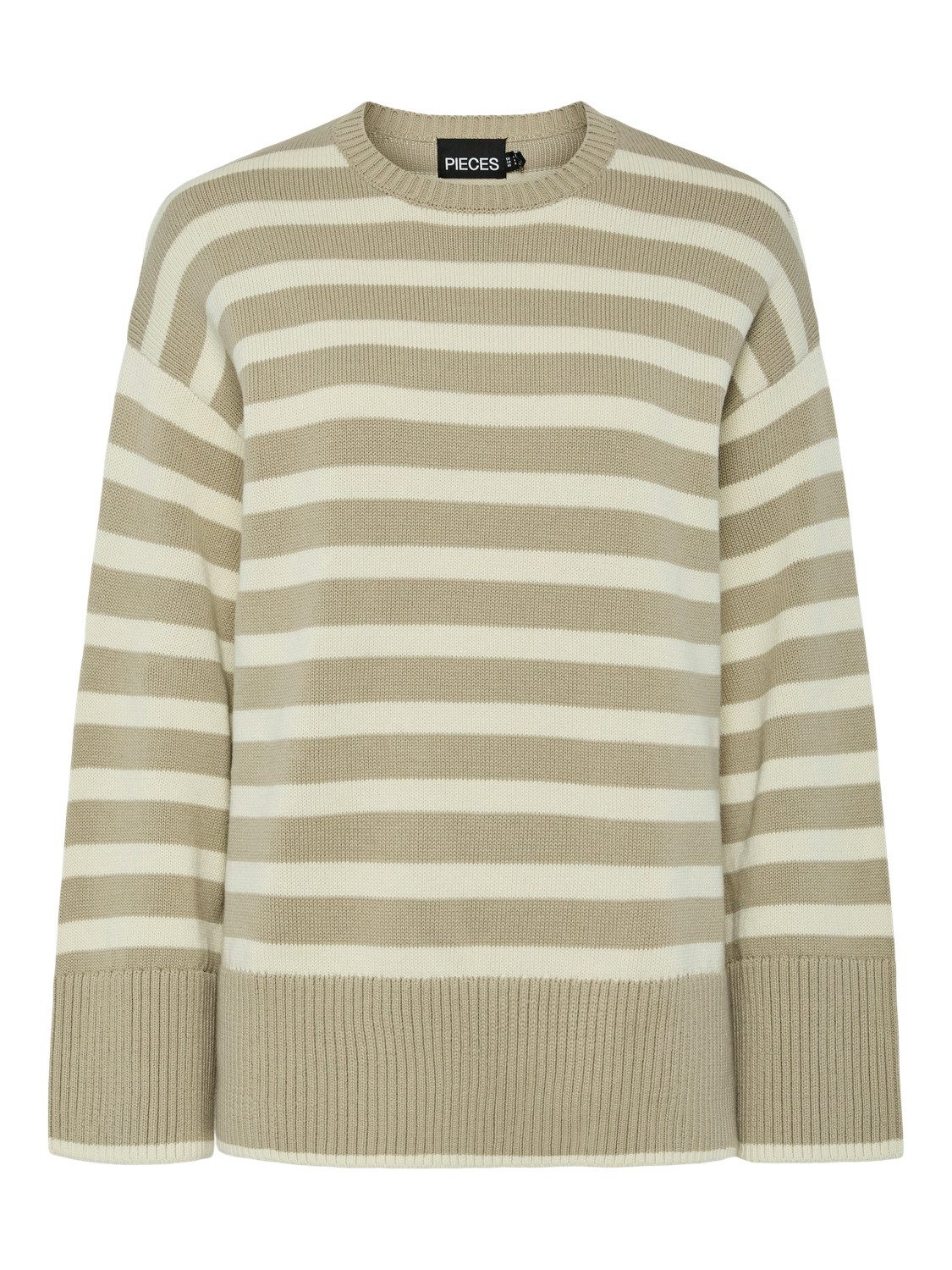 Rundhalspullover PCAVA LS O-NECK SLIT KNIT NOOS