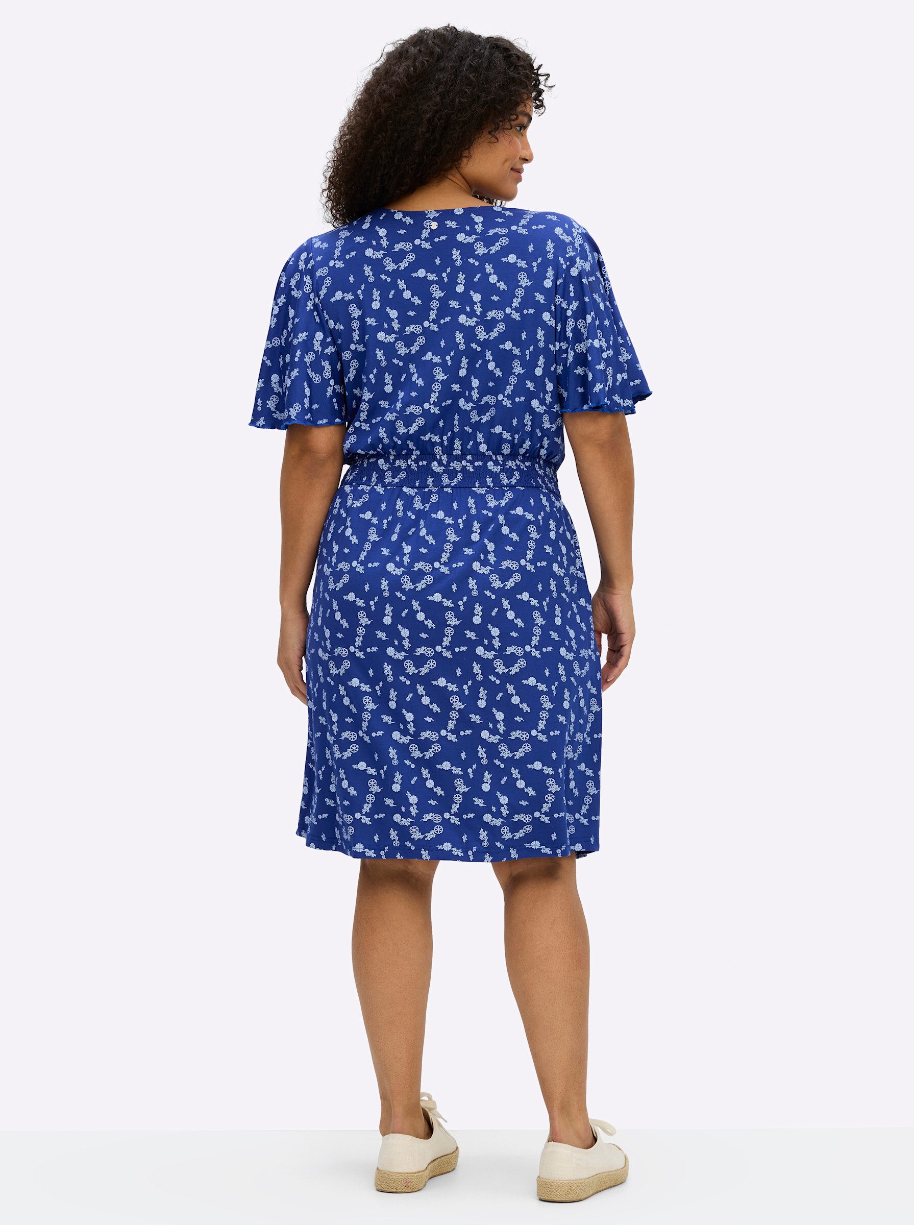 Sheego Jerseykleid Jersey-Kleid Kurzarm