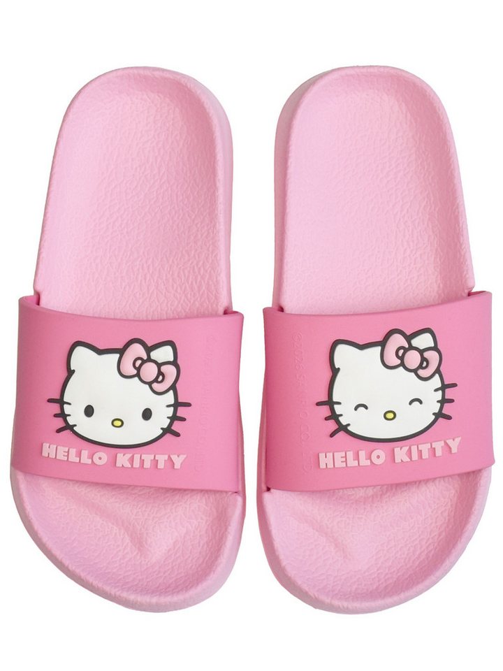 United Labels® Hello Kitty Badelatschen Badeschlappen Badesandalen Schlappen Badesandale