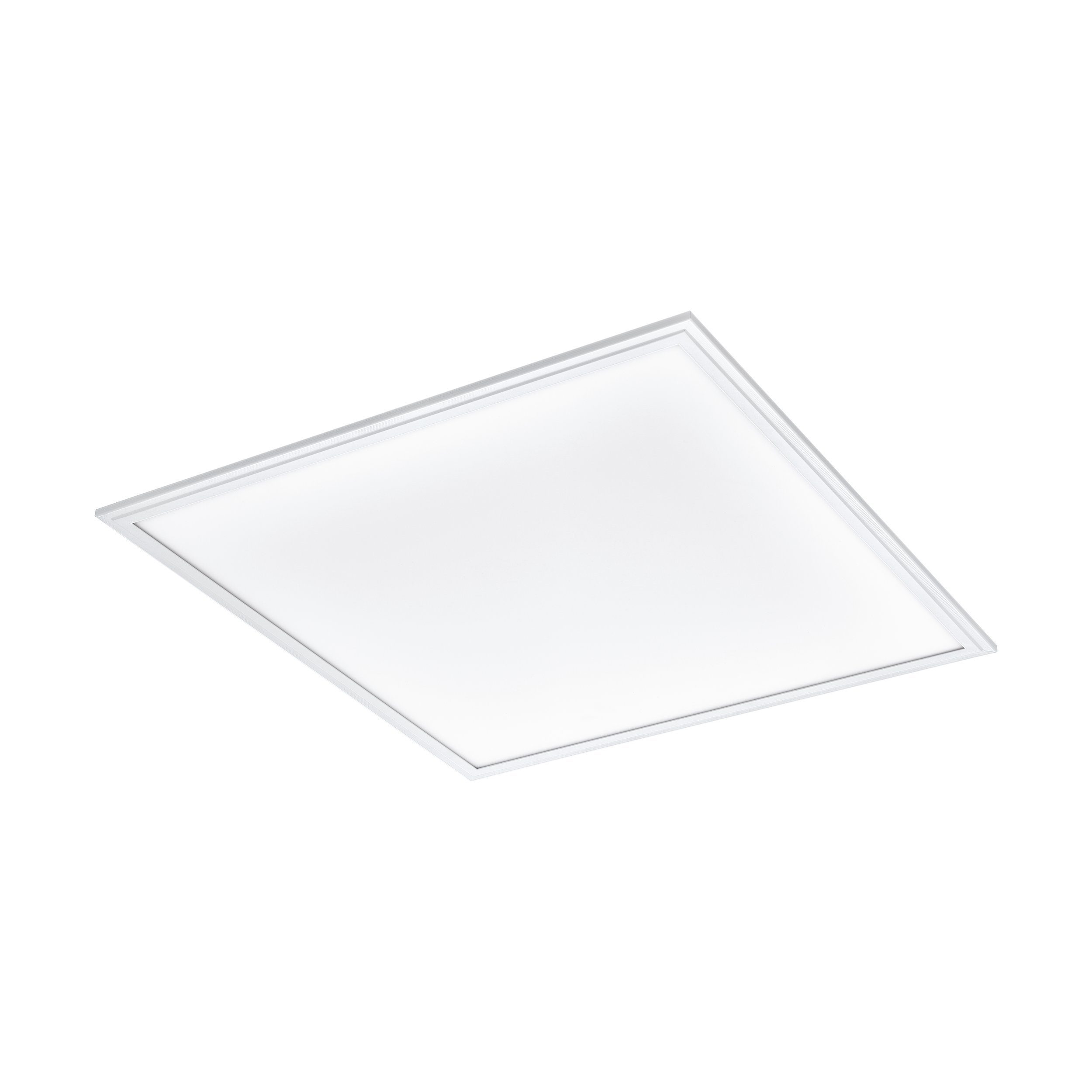 EGLO LED Panel Salobrena 1, Leuchtmittel inklusive, Deckenlampe 59,5cm, Wohnzimmerlampe, LED Deckenleuchte, Bürolampe Weiß