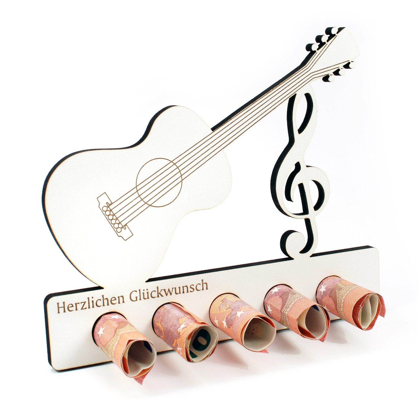 Dekolando Geschenkkarte Geschenk Gitarre Musik Musiker Geldgeschenk