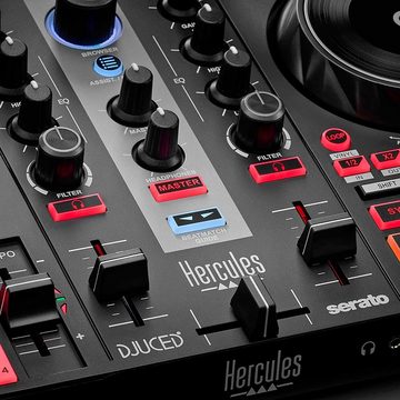 HERCULES DJ Controller Inpulse 200 MK2 mit DJ45 Kopfhörer und Mikrofasertuch