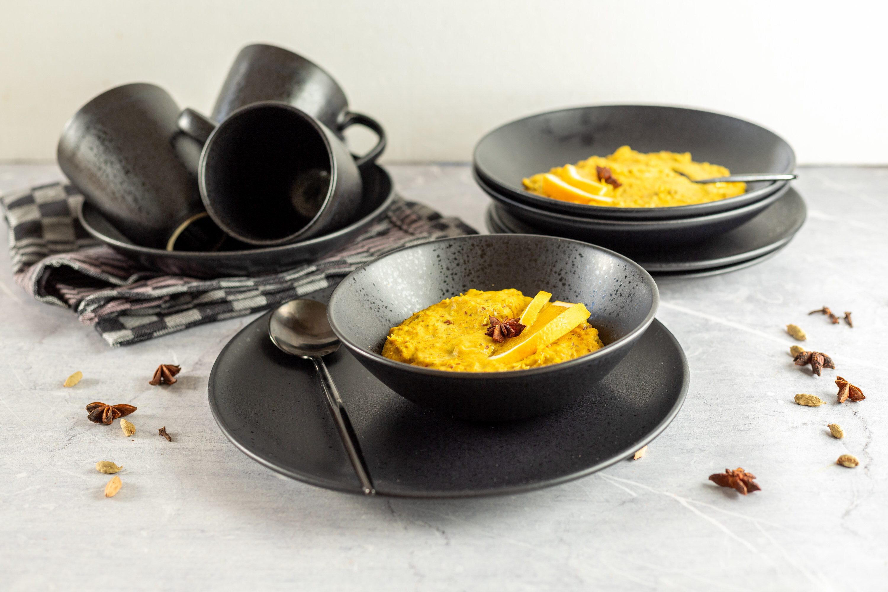 MÄSER Teller-Set Essential (6-tlg), 6 Personen, Steinzeug