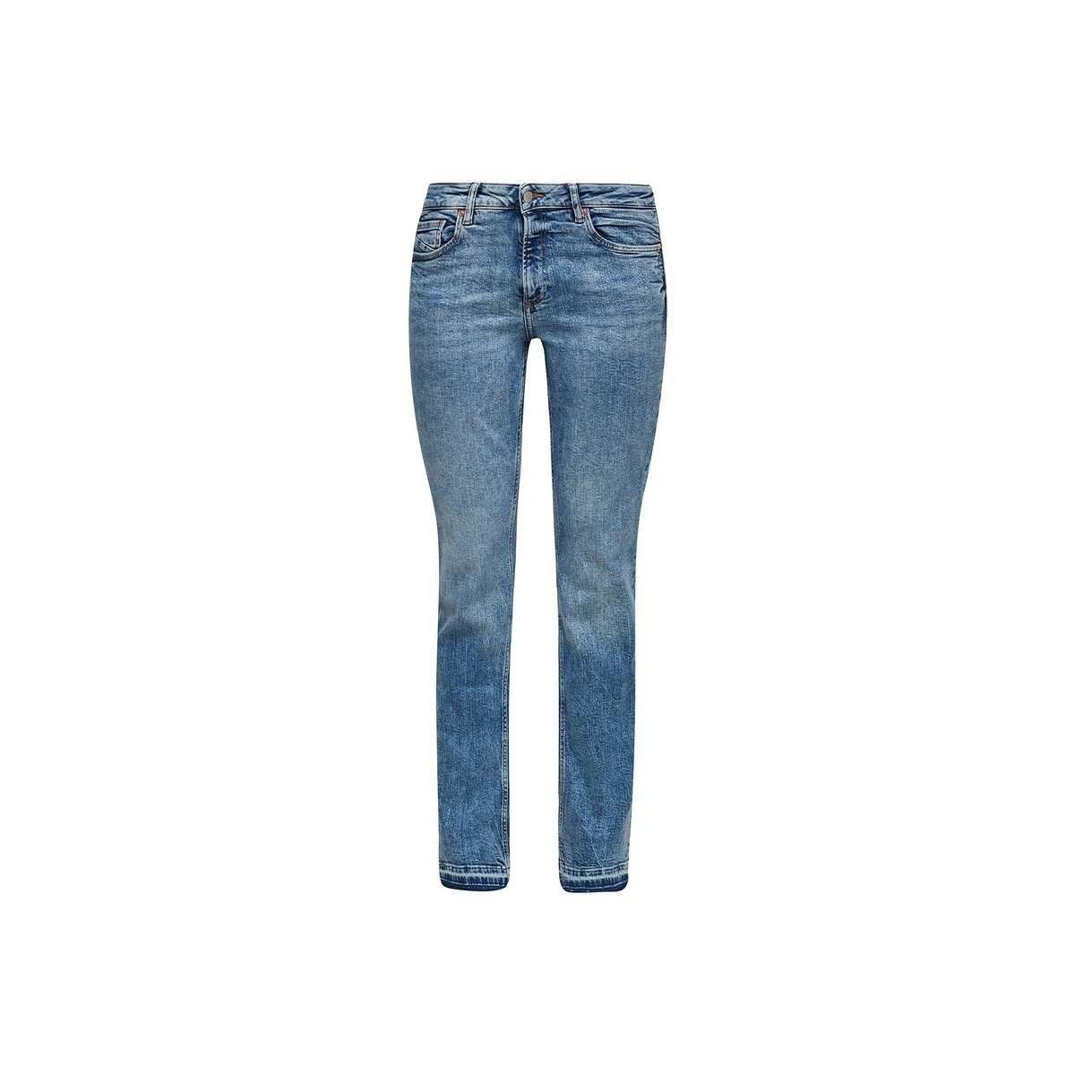 blau 5-Pocket-Jeans (1-tlg) QS