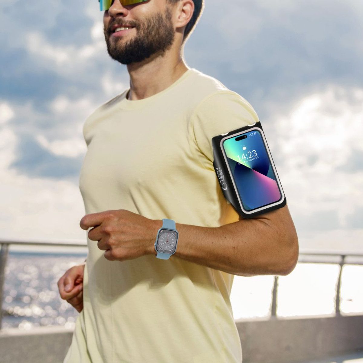 TECH PROTECT Schultertasche M5, Touchscreen-Bedienung während des Tragens möglich