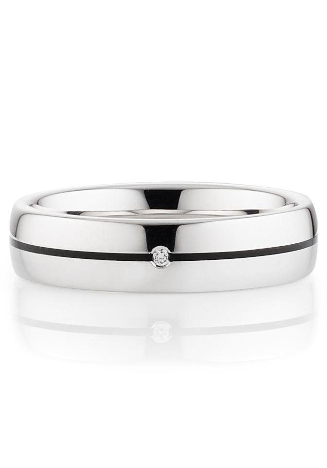 Bruno Banani Trauring Schmuck Geschenk Ehering Hochzeit Damenring Herrenring, wahlweise mit oder ohne Brillant, Made in Germany