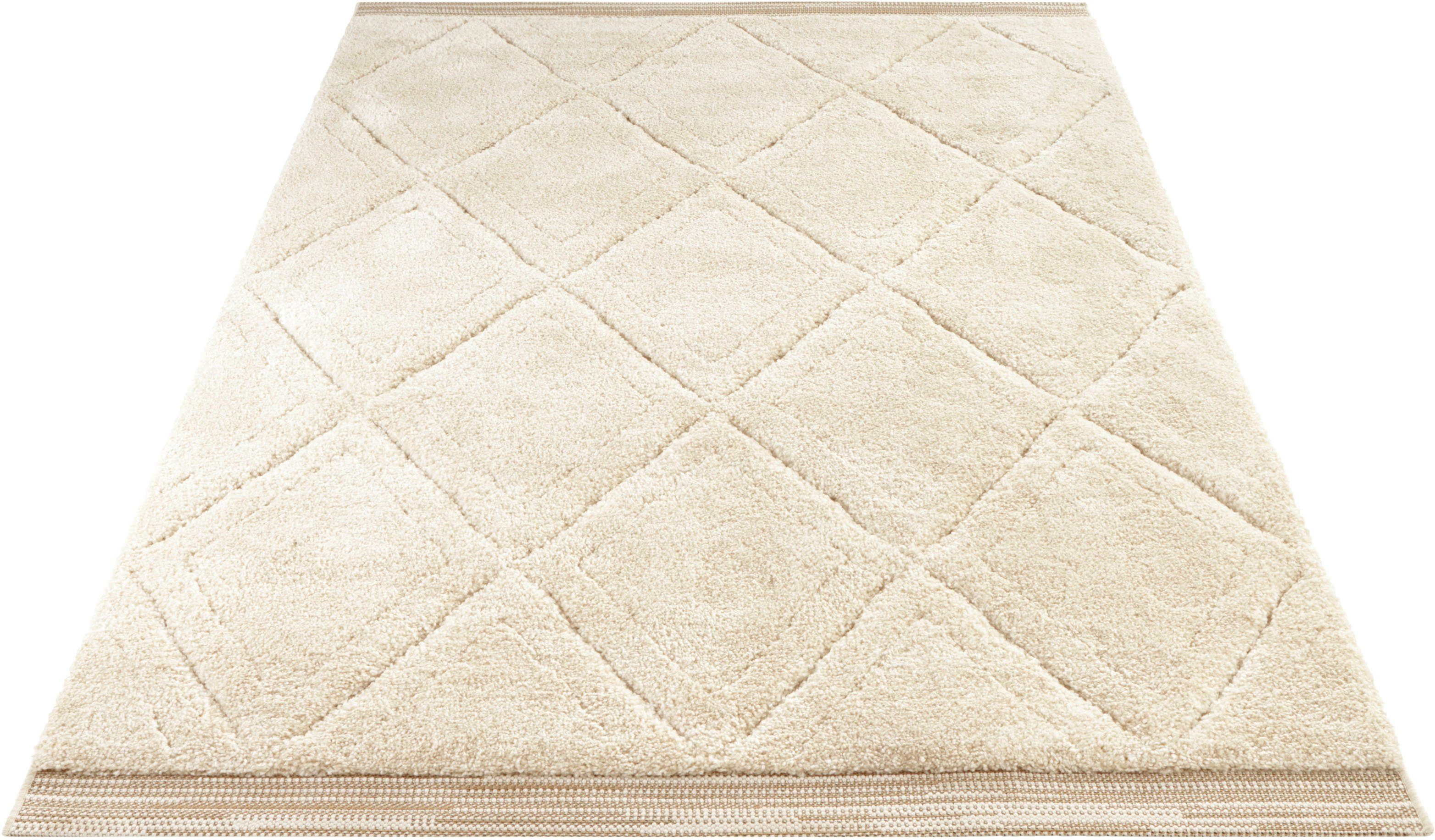 HANSE Home Hochflor-Teppich Colin, rechteckig, Höhe: 22 mm, Shaggy, Weich, Flauschig, Flokati, Hoch-Tief, Wohnzimmer, Schlafzimmer. Reduzierter Preis € 55,79. Unverbindliche Preisempfehlung € 99,90