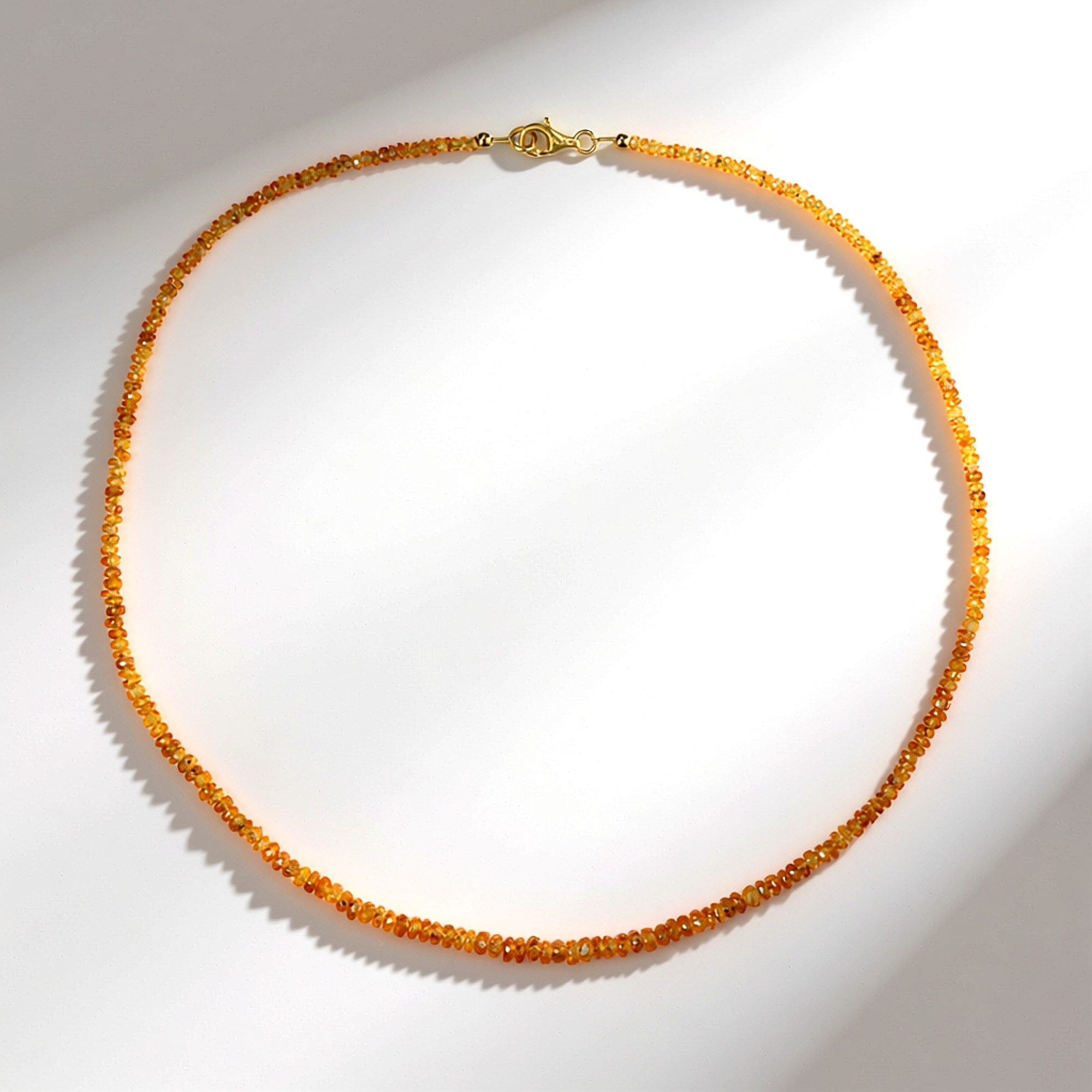 Cavill Silberkette Spessartine Vergoldetes Silber Collier (1-tlg)