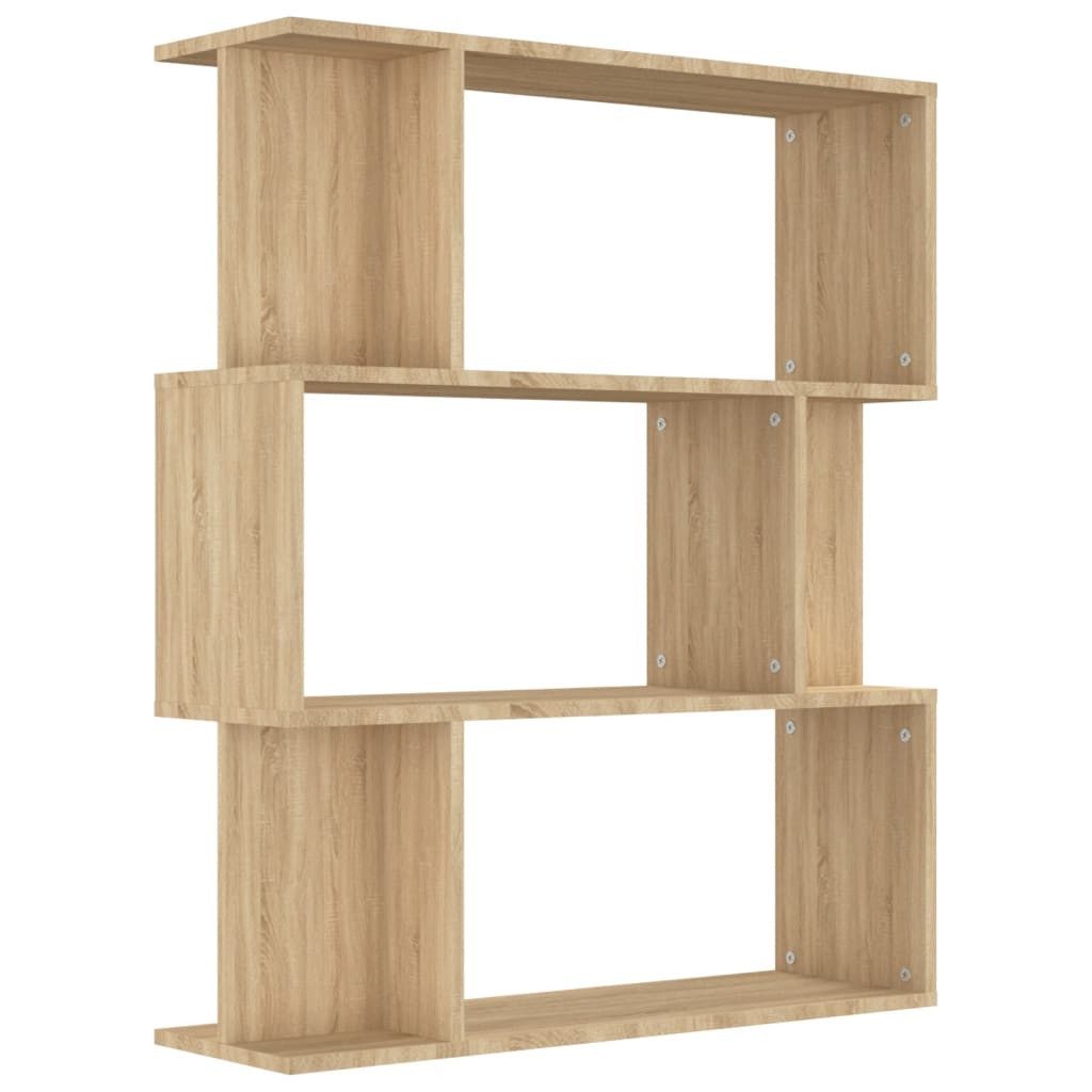 vidaXL Bücherregal Bücherregal/Raumteiler Sonoma-Eiche 80x24x96 cm günstig online kaufen