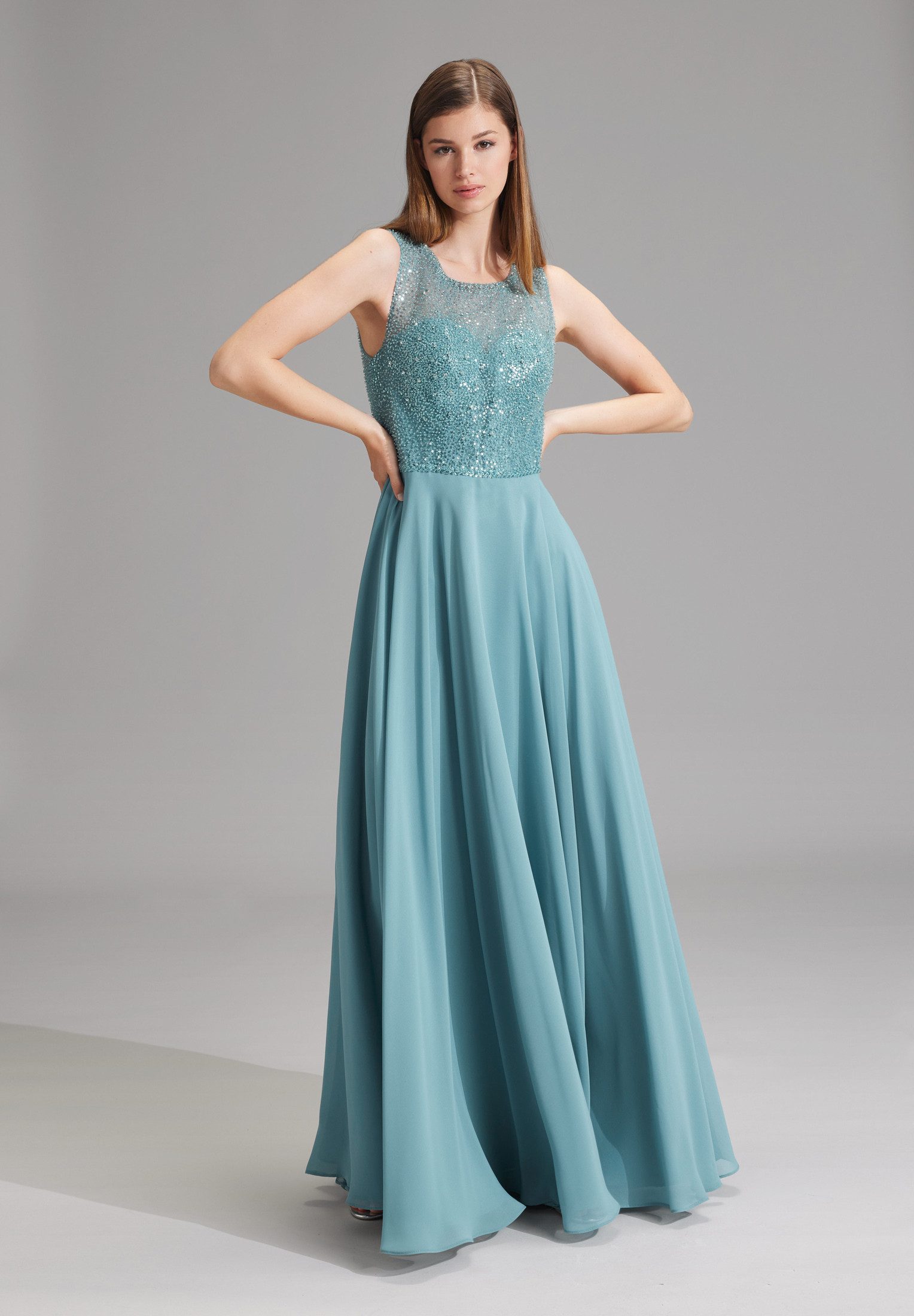 Hey Kyla Abendkleid - Abendkleid aus Material-Mix