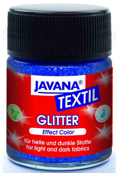 Kreul Textilfarbe Kreul Javana Stoffmalfarbe Glitter rubinrot 50 ml