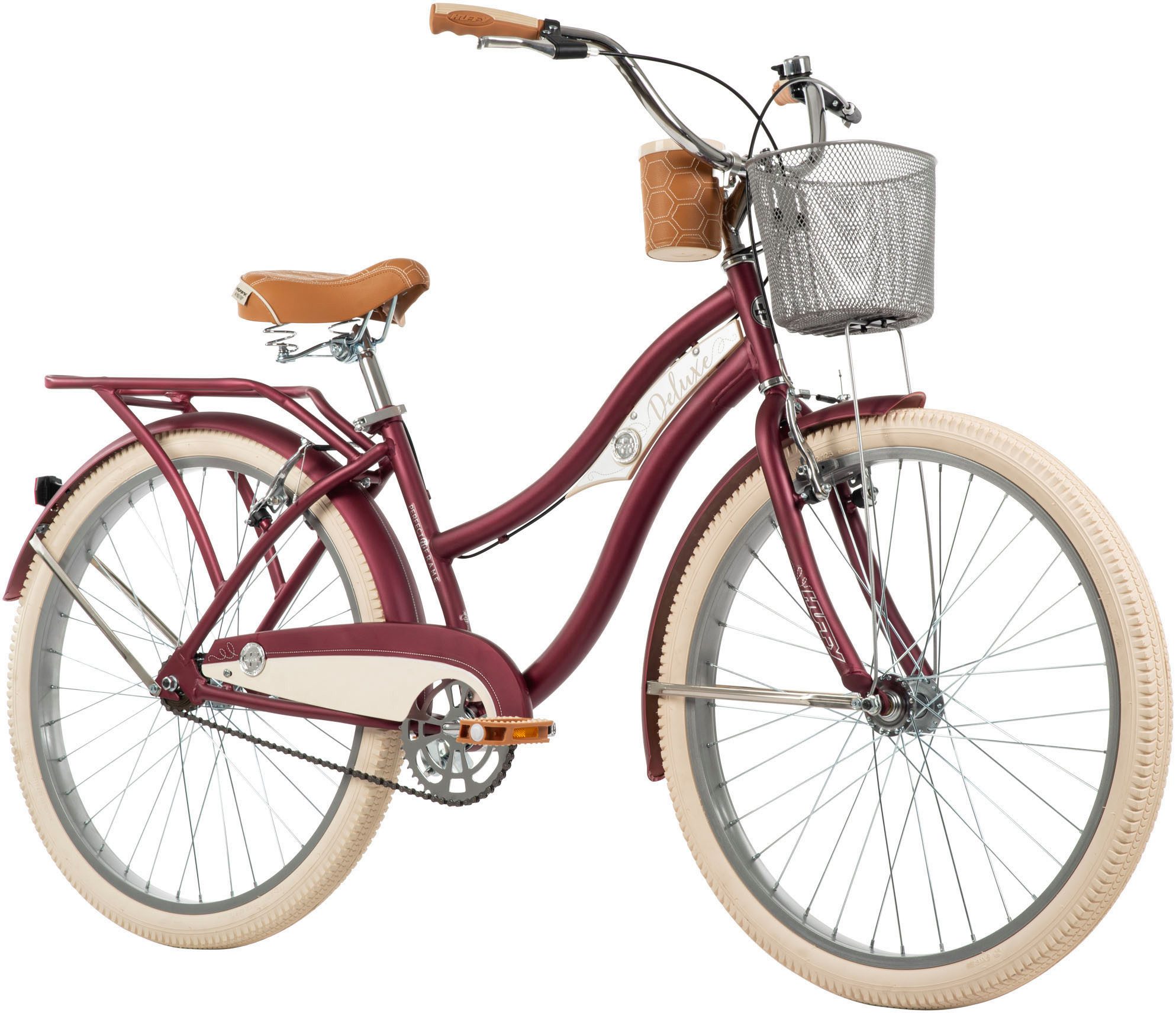 Huffy Cruiser Deluxe 26-Zoll Fahrrad, Rot – Bild 4 von 5
