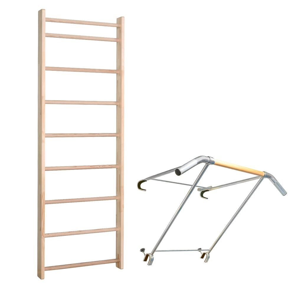 Sprossenwand Sprossenwand mit Klimmzugbügel Profi