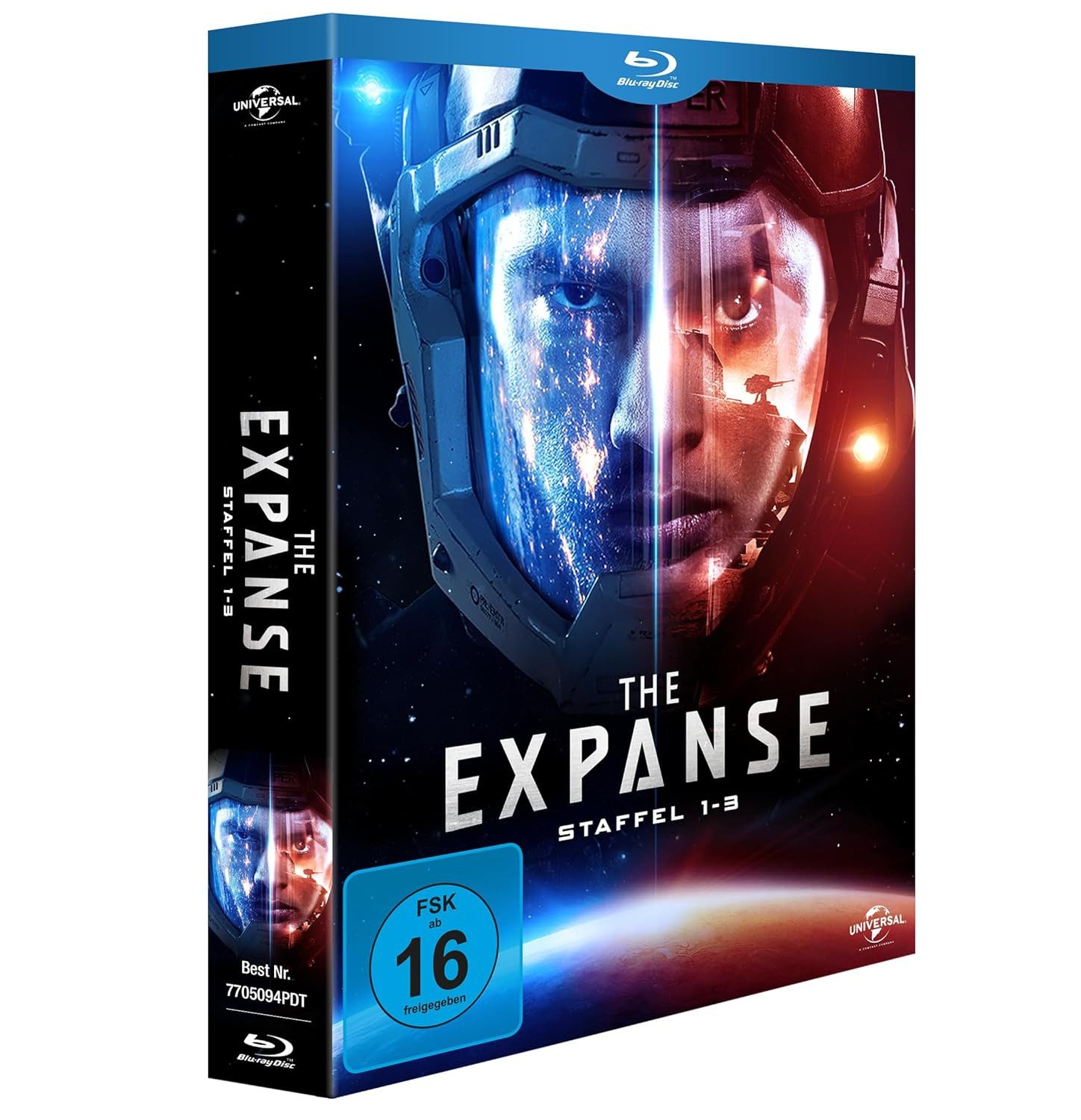 Edel Blu-ray The Expanse - Staffel 1-3 BluRay, (8-St., Box-Set), 36 Episoden + Bonusmaerial