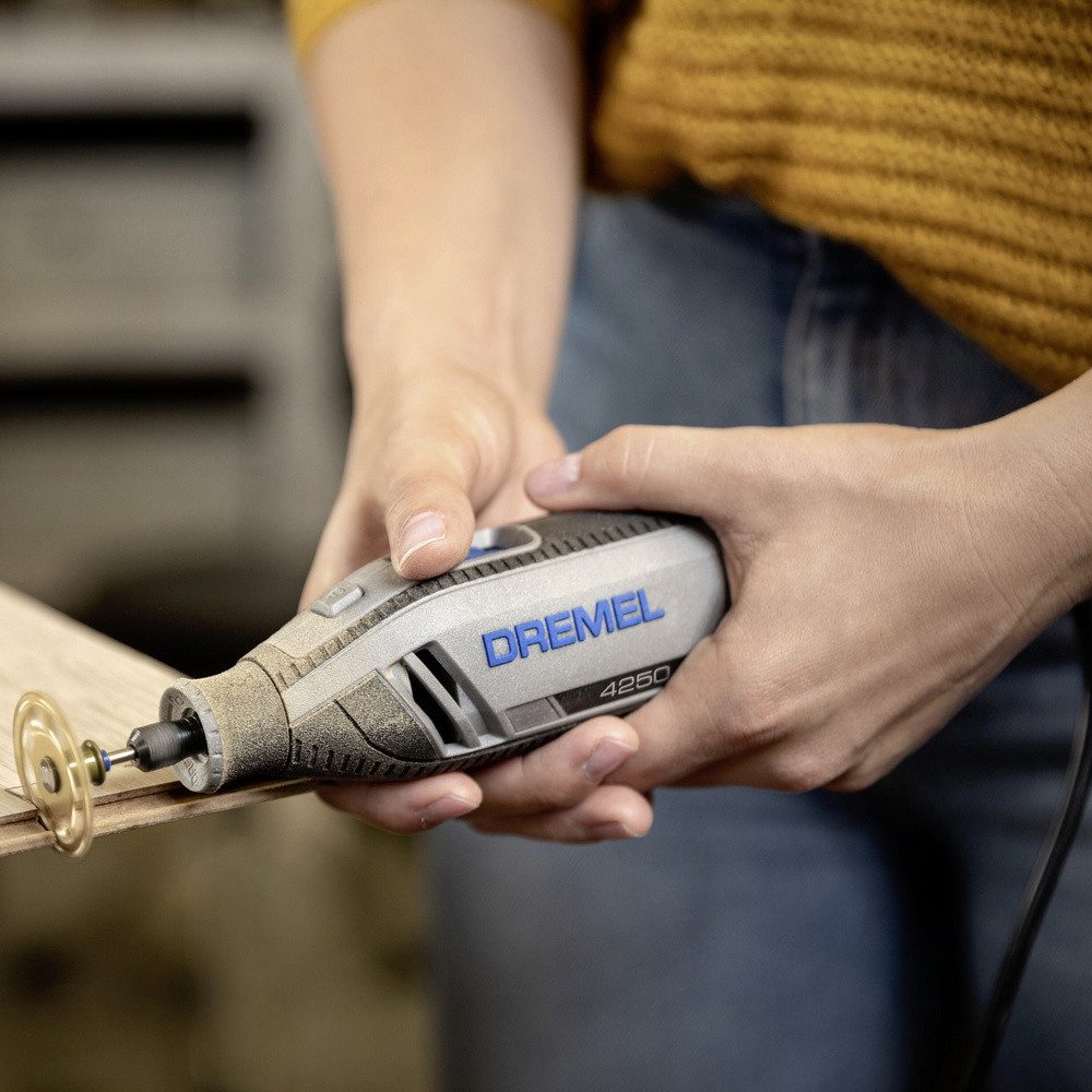 DREMEL Akku-Multifunktionswerkzeug Dremel 4250-6/128 Platinum+ Box Multitool F0134250JS Multifunktionswer