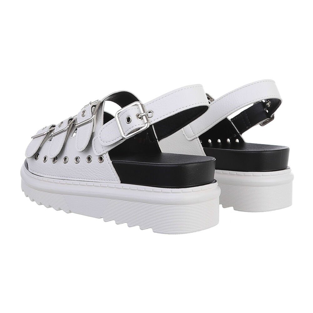 Ital-Design Damen Freizeit Plateausandaletten Flach Plateausandaletten günstig online kaufen