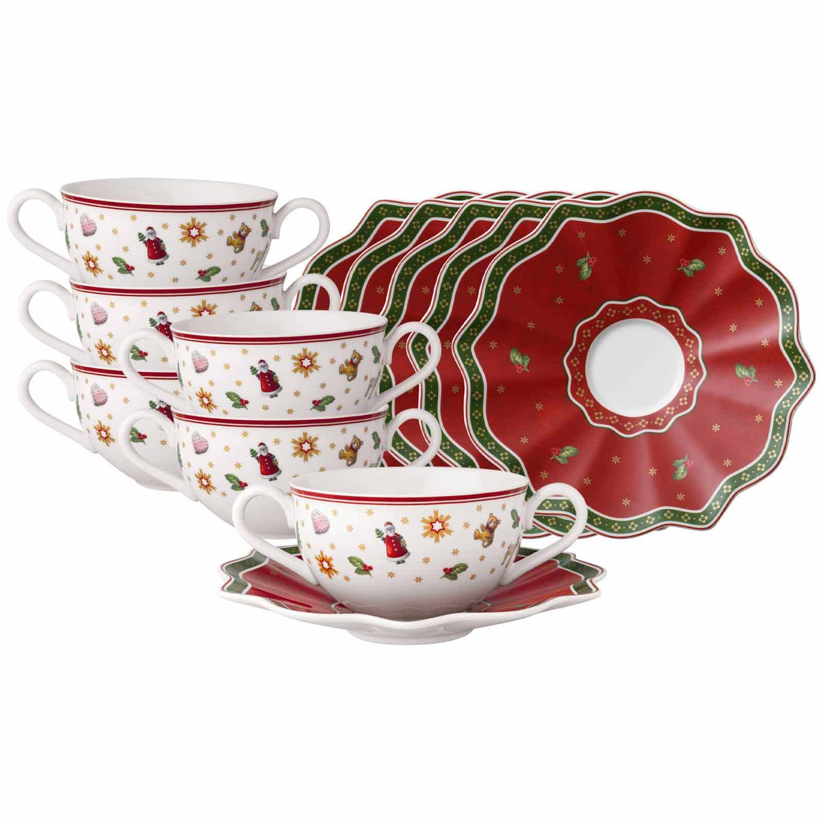 Villeroy & Boch Tasse Toy's Delight Suppentassen mit Untertassen 250 ml, 12-tlg., Porzellan