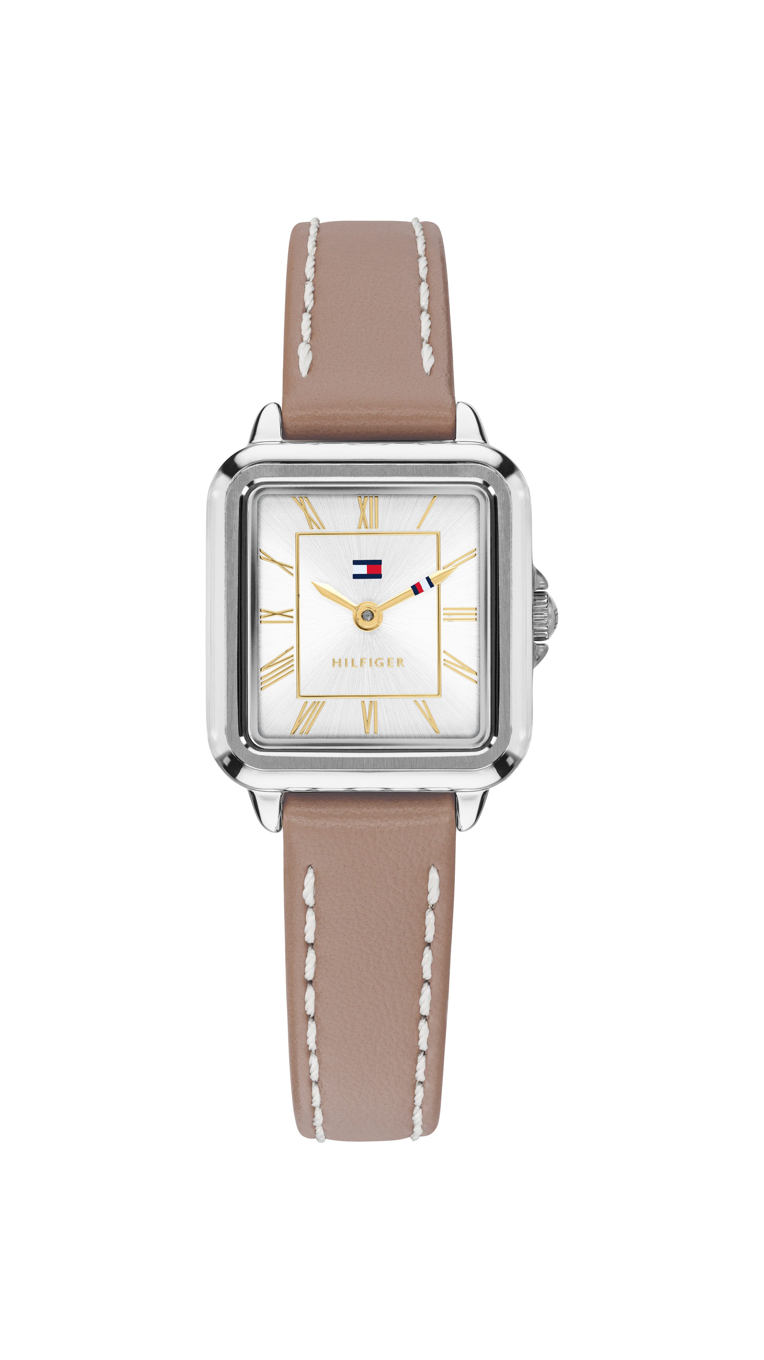 Tommy Hilfiger Quarzuhr MIA 1782917, Armbanduhr, Damenuhr, Lederarmband, analog