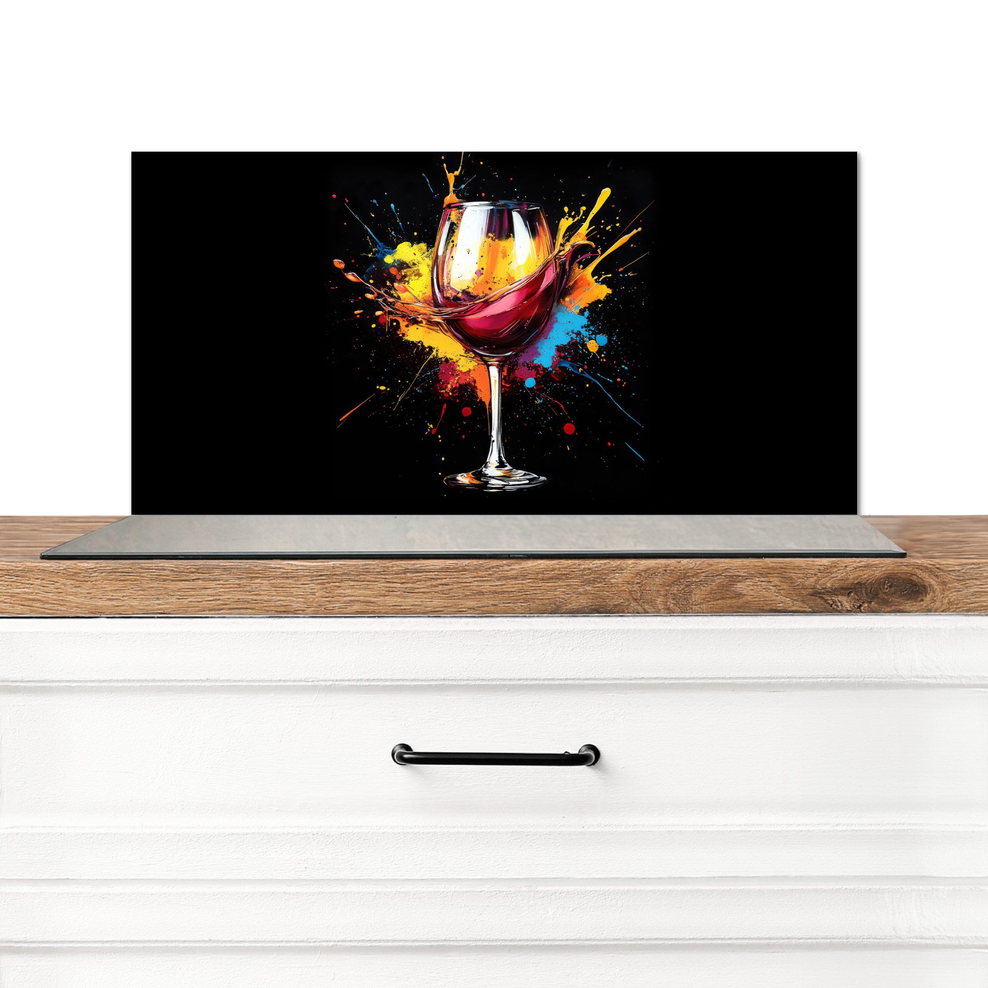 MuchoWow Küchenrückwand Wein - Glas - günstig online kaufen