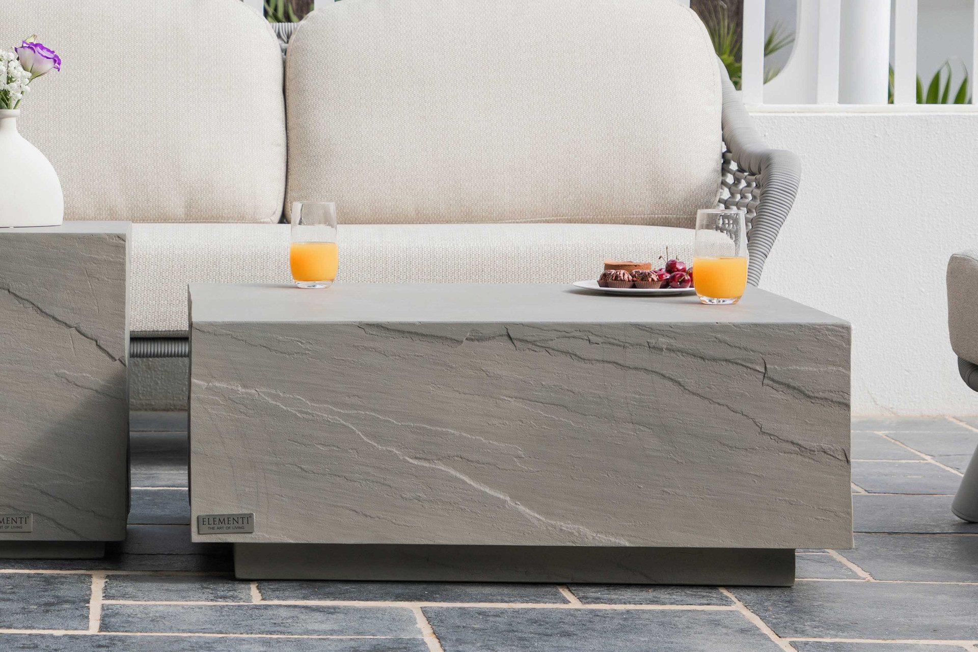 ELEMENTI Gartentisch COLORADO aus Beton, modern, Outdoor Tisch (1-St., Gartentisch aus Beton), Beton,Spacegrau