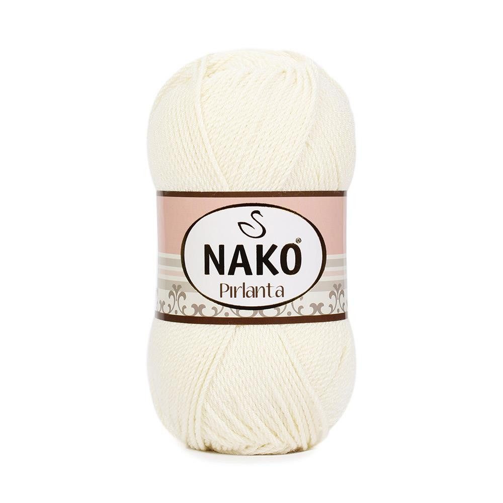 NAKO 5 x NAKO Pirlanta Häkelwolle, 225 m, Häkelgarn,Strickgarn,Amigurumi,Strickwolle