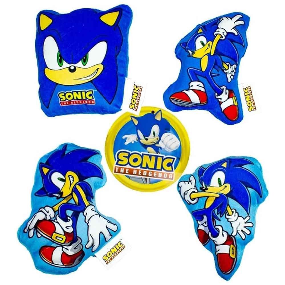 Mister License Company Kuscheltier 4 Stück Sonic the Hedgehog Plüsch Kissen - ca. 15 cm (4-St)