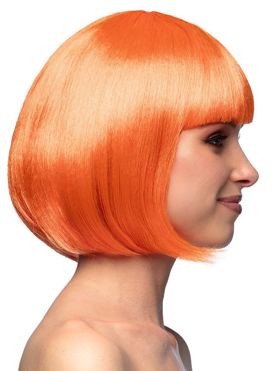 Boland Kostüm-Perücke Pagenschnitt orange - Kostüm Perücke für Fasching