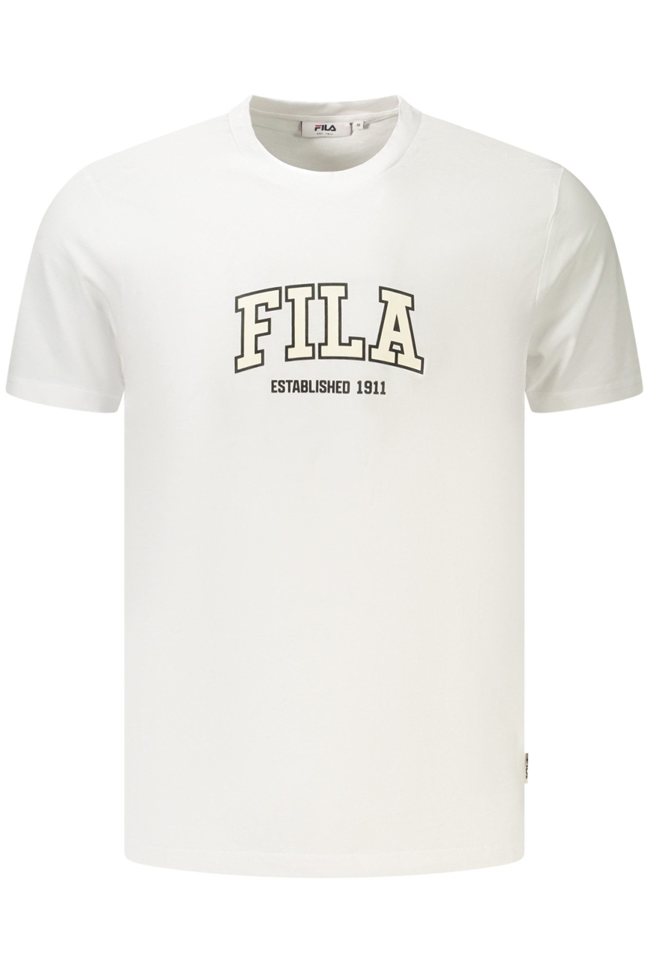 Fila T-Shirt Herren Kurzarm T-Shirt, Regular Fit, Bio-Baumwolle