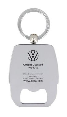 VW Collection by BRISA Schlüsselanhänger Volkswagen Schlüsselring mit Flaschenöffner im T4 Bulli Bus Design, Integrierter Flaschenöffner