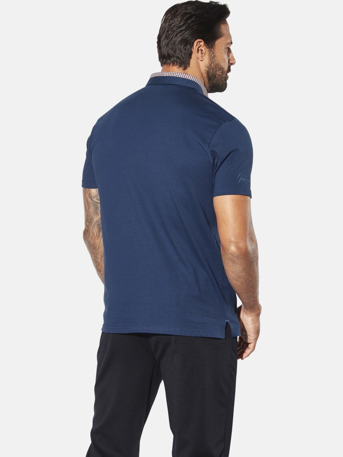 Jan Vanderstorm Poloshirt LARSGAARD mit Kontrastdetails günstig online kaufen