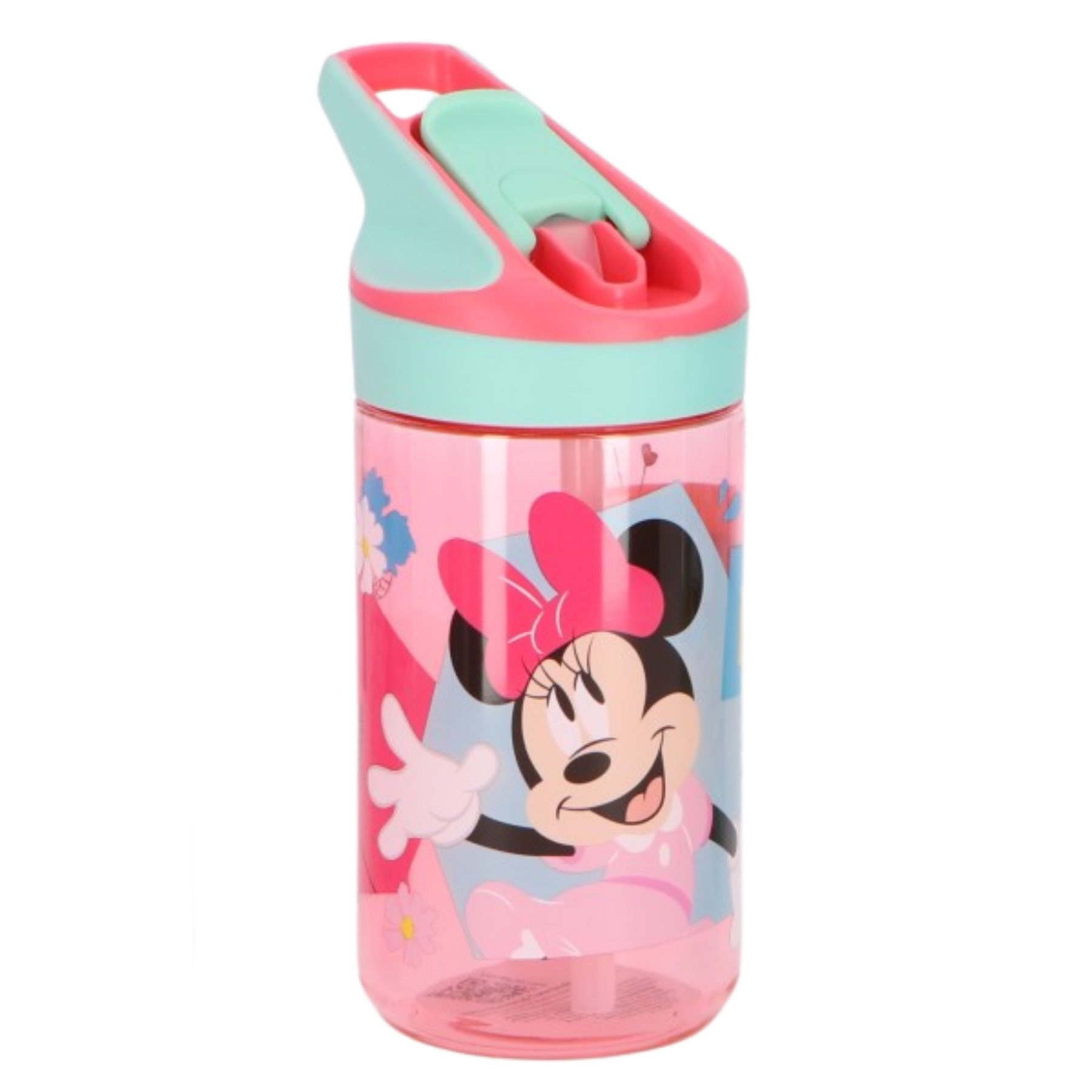 Disney Minnie Mouse Trinkflasche für Kinder 480 ml Flasche für Kindergarten Schule Reisen und Freizeit