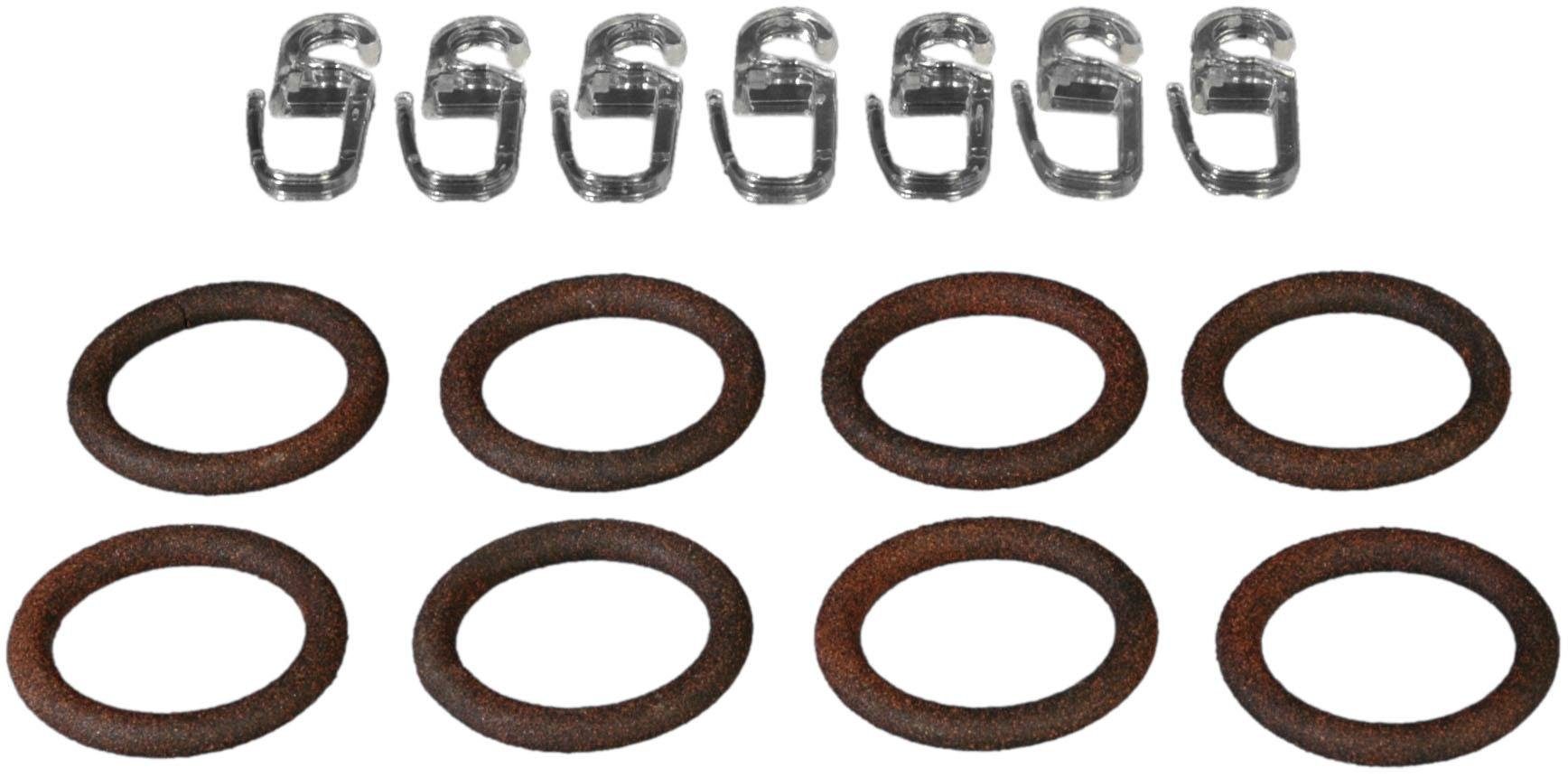 Liedeco Gardinenring, Gardinenstangen, (Set, 8-St., mit günstig online kaufen